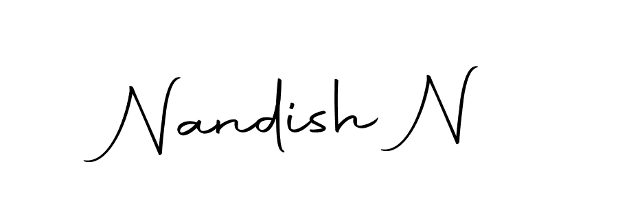Once you've used our free online signature maker to create your best signature Autography-DOLnW style, it's time to enjoy all of the benefits that Nandish N name signing documents. Nandish N signature style 10 images and pictures png