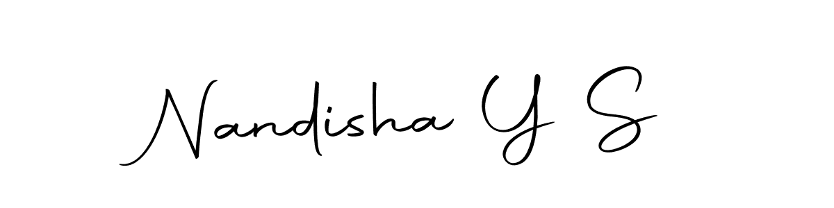 Also we have Nandisha Y S name is the best signature style. Create professional handwritten signature collection using Autography-DOLnW autograph style. Nandisha Y S signature style 10 images and pictures png