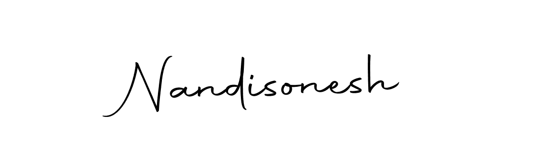 You should practise on your own different ways (Autography-DOLnW) to write your name (Nandisonesh) in signature. don't let someone else do it for you. Nandisonesh signature style 10 images and pictures png