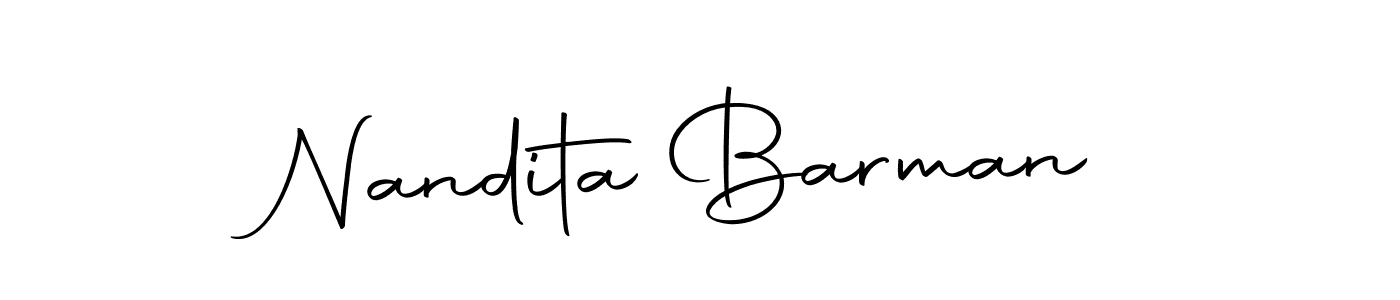 Make a beautiful signature design for name Nandita Barman. With this signature (Autography-DOLnW) style, you can create a handwritten signature for free. Nandita Barman signature style 10 images and pictures png