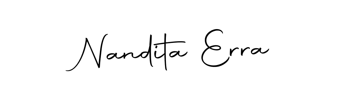 Make a beautiful signature design for name Nandita Erra. Use this online signature maker to create a handwritten signature for free. Nandita Erra signature style 10 images and pictures png