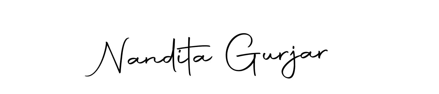 You should practise on your own different ways (Autography-DOLnW) to write your name (Nandita Gurjar) in signature. don't let someone else do it for you. Nandita Gurjar signature style 10 images and pictures png