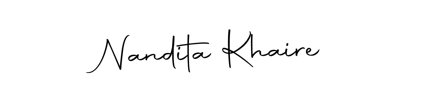 Design your own signature with our free online signature maker. With this signature software, you can create a handwritten (Autography-DOLnW) signature for name Nandita Khaire. Nandita Khaire signature style 10 images and pictures png