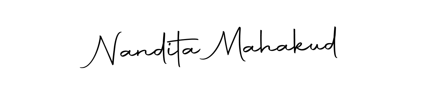 Make a beautiful signature design for name Nandita Mahakud. Use this online signature maker to create a handwritten signature for free. Nandita Mahakud signature style 10 images and pictures png