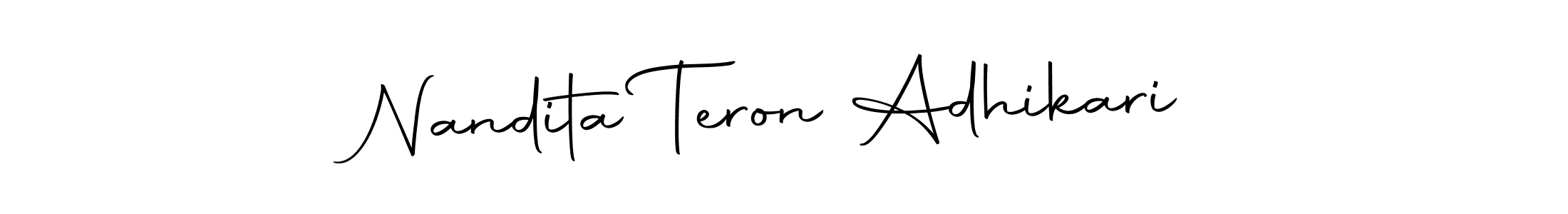 if you are searching for the best signature style for your name Nandita Teron Adhikari. so please give up your signature search. here we have designed multiple signature styles  using Autography-DOLnW. Nandita Teron Adhikari signature style 10 images and pictures png