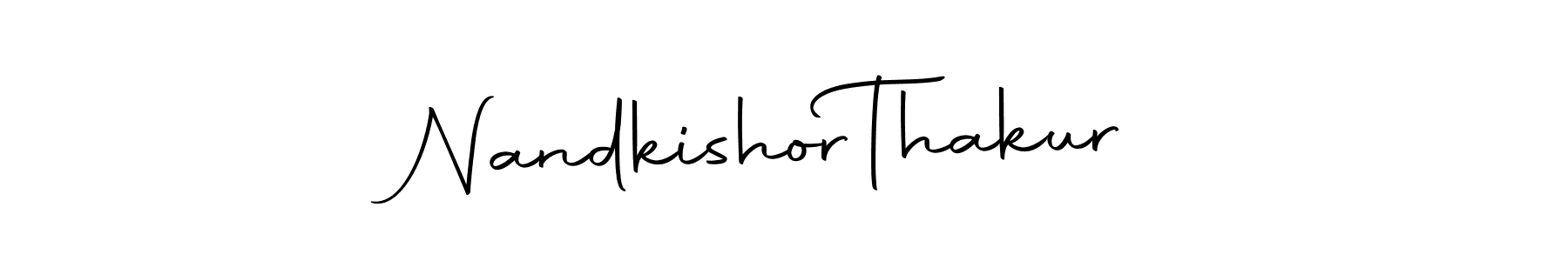 Use a signature maker to create a handwritten signature online. With this signature software, you can design (Autography-DOLnW) your own signature for name Nandkishor  Thakur. Nandkishor  Thakur signature style 10 images and pictures png