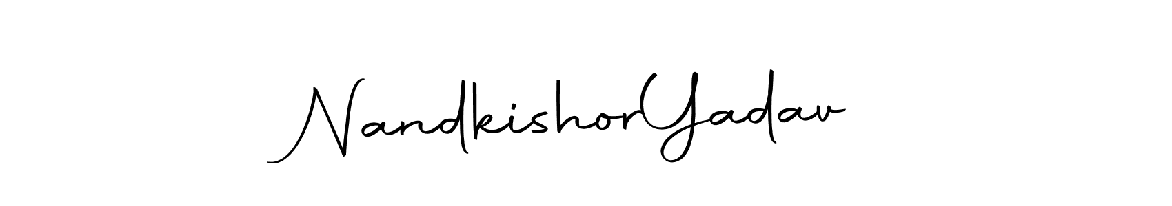 Use a signature maker to create a handwritten signature online. With this signature software, you can design (Autography-DOLnW) your own signature for name Nandkishor  Yadav. Nandkishor  Yadav signature style 10 images and pictures png