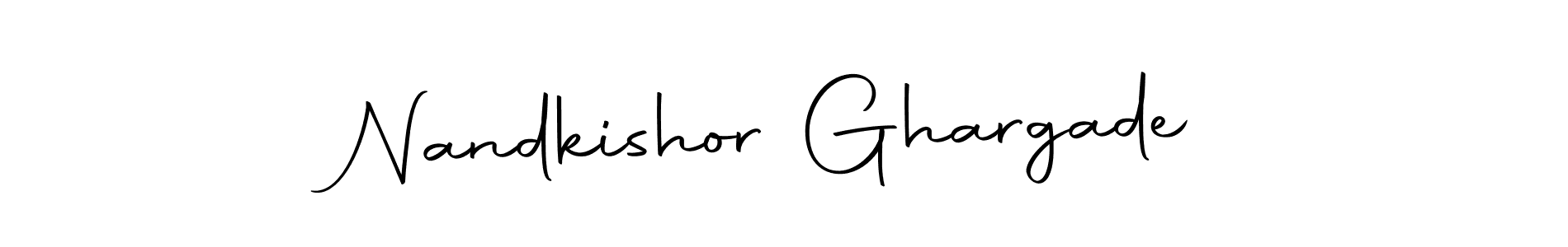 Create a beautiful signature design for name Nandkishor Ghargade. With this signature (Autography-DOLnW) fonts, you can make a handwritten signature for free. Nandkishor Ghargade signature style 10 images and pictures png