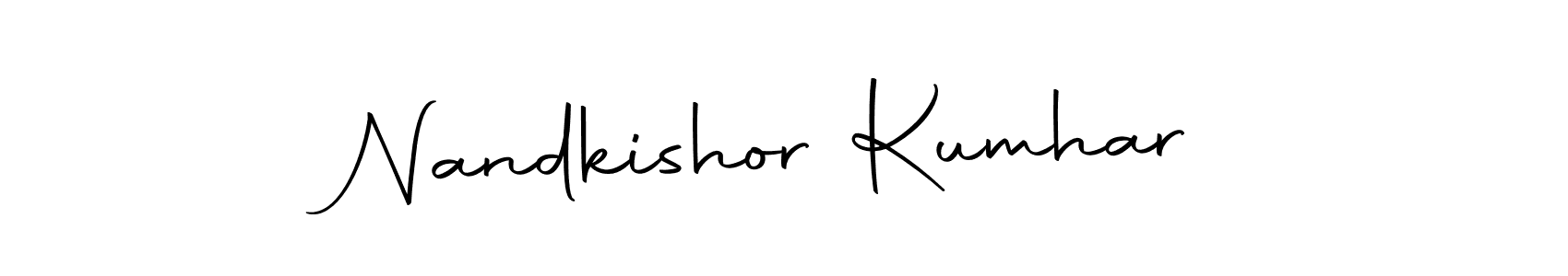Similarly Autography-DOLnW is the best handwritten signature design. Signature creator online .You can use it as an online autograph creator for name Nandkishor Kumhar. Nandkishor Kumhar signature style 10 images and pictures png