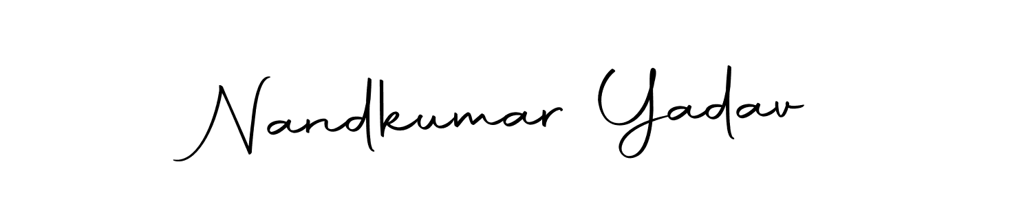 Design your own signature with our free online signature maker. With this signature software, you can create a handwritten (Autography-DOLnW) signature for name Nandkumar Yadav. Nandkumar Yadav signature style 10 images and pictures png