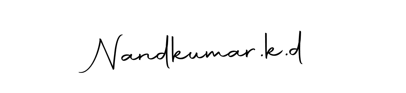 Nandkumar.k.d stylish signature style. Best Handwritten Sign (Autography-DOLnW) for my name. Handwritten Signature Collection Ideas for my name Nandkumar.k.d. Nandkumar.k.d signature style 10 images and pictures png