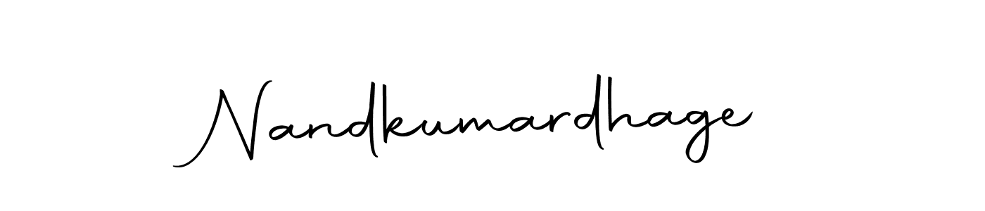 Make a beautiful signature design for name Nandkumardhage. Use this online signature maker to create a handwritten signature for free. Nandkumardhage signature style 10 images and pictures png