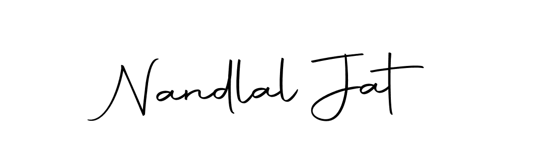 You should practise on your own different ways (Autography-DOLnW) to write your name (Nandlal Jat) in signature. don't let someone else do it for you. Nandlal Jat signature style 10 images and pictures png