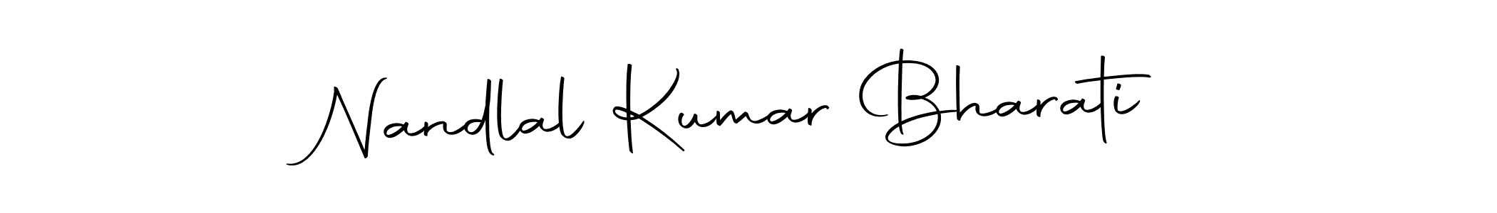 Make a beautiful signature design for name Nandlal Kumar Bharati. With this signature (Autography-DOLnW) style, you can create a handwritten signature for free. Nandlal Kumar Bharati signature style 10 images and pictures png