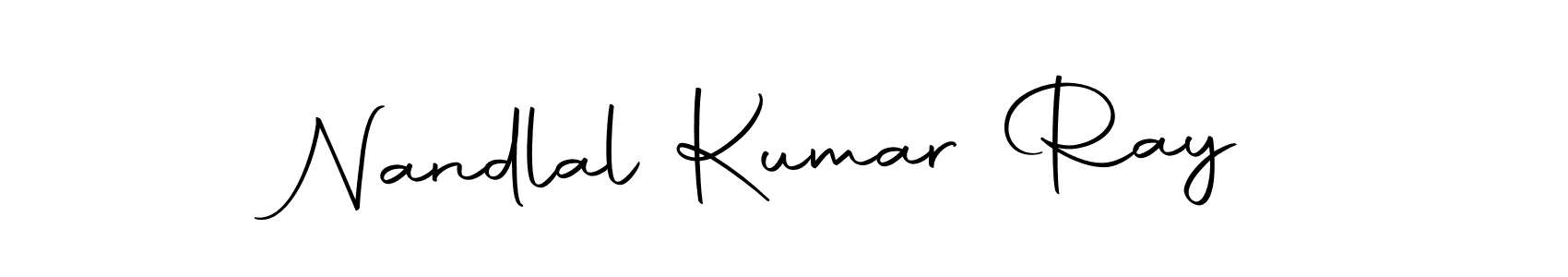 How to make Nandlal Kumar Ray name signature. Use Autography-DOLnW style for creating short signs online. This is the latest handwritten sign. Nandlal Kumar Ray signature style 10 images and pictures png