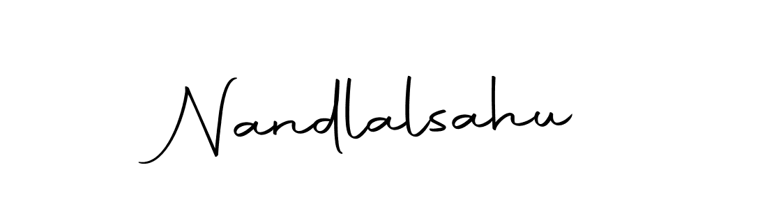 The best way (Autography-DOLnW) to make a short signature is to pick only two or three words in your name. The name Nandlalsahu include a total of six letters. For converting this name. Nandlalsahu signature style 10 images and pictures png