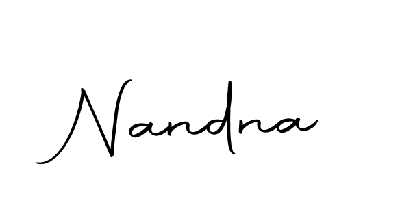 Make a beautiful signature design for name Nandna. Use this online signature maker to create a handwritten signature for free. Nandna signature style 10 images and pictures png