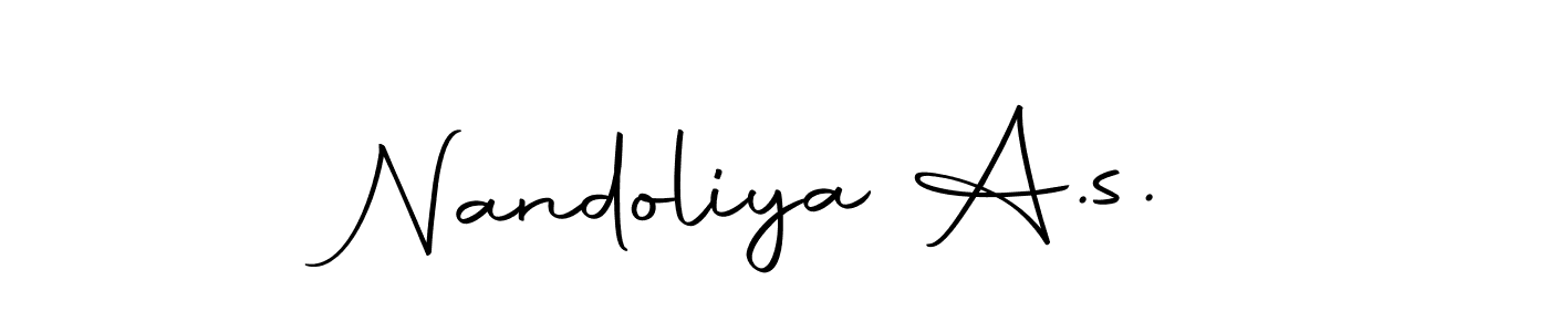 Also You can easily find your signature by using the search form. We will create Nandoliya A.s. name handwritten signature images for you free of cost using Autography-DOLnW sign style. Nandoliya A.s. signature style 10 images and pictures png