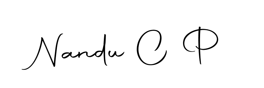 Similarly Autography-DOLnW is the best handwritten signature design. Signature creator online .You can use it as an online autograph creator for name Nandu C P. Nandu C P signature style 10 images and pictures png