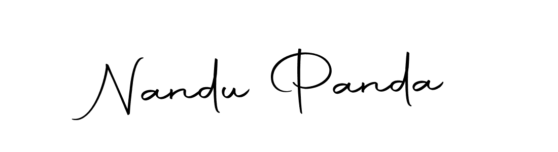 if you are searching for the best signature style for your name Nandu Panda. so please give up your signature search. here we have designed multiple signature styles  using Autography-DOLnW. Nandu Panda signature style 10 images and pictures png