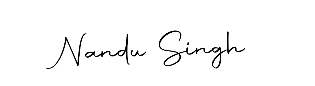 Nandu Singh stylish signature style. Best Handwritten Sign (Autography-DOLnW) for my name. Handwritten Signature Collection Ideas for my name Nandu Singh. Nandu Singh signature style 10 images and pictures png