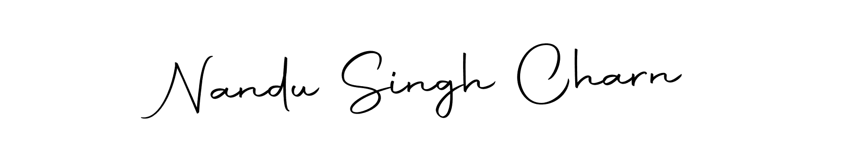 Design your own signature with our free online signature maker. With this signature software, you can create a handwritten (Autography-DOLnW) signature for name Nandu Singh Charn. Nandu Singh Charn signature style 10 images and pictures png