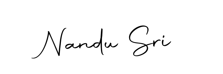 Create a beautiful signature design for name Nandu Sri. With this signature (Autography-DOLnW) fonts, you can make a handwritten signature for free. Nandu Sri signature style 10 images and pictures png