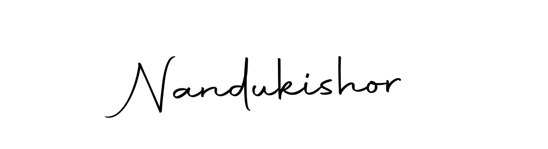 How to make Nandukishor signature? Autography-DOLnW is a professional autograph style. Create handwritten signature for Nandukishor name. Nandukishor signature style 10 images and pictures png