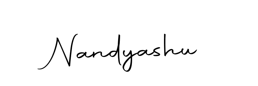 Design your own signature with our free online signature maker. With this signature software, you can create a handwritten (Autography-DOLnW) signature for name Nandyashu. Nandyashu signature style 10 images and pictures png