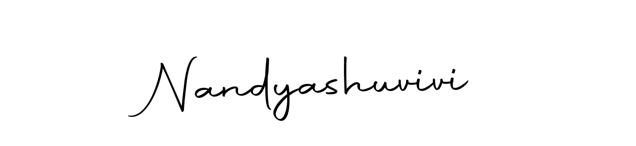 Make a beautiful signature design for name Nandyashuvivi. With this signature (Autography-DOLnW) style, you can create a handwritten signature for free. Nandyashuvivi signature style 10 images and pictures png