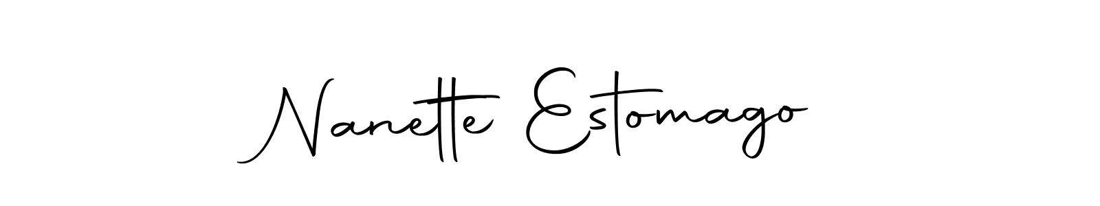 if you are searching for the best signature style for your name Nanette Estomago. so please give up your signature search. here we have designed multiple signature styles  using Autography-DOLnW. Nanette Estomago signature style 10 images and pictures png
