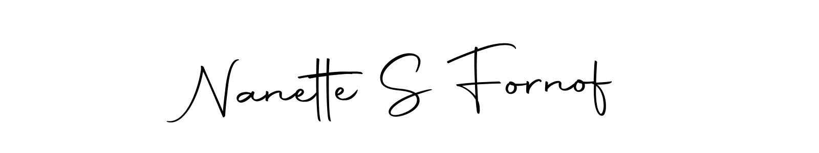Make a beautiful signature design for name Nanette S Fornof. With this signature (Autography-DOLnW) style, you can create a handwritten signature for free. Nanette S Fornof signature style 10 images and pictures png
