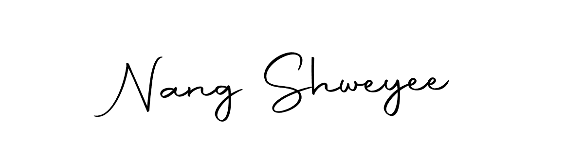 Once you've used our free online signature maker to create your best signature Autography-DOLnW style, it's time to enjoy all of the benefits that Nang Shweyee name signing documents. Nang Shweyee signature style 10 images and pictures png