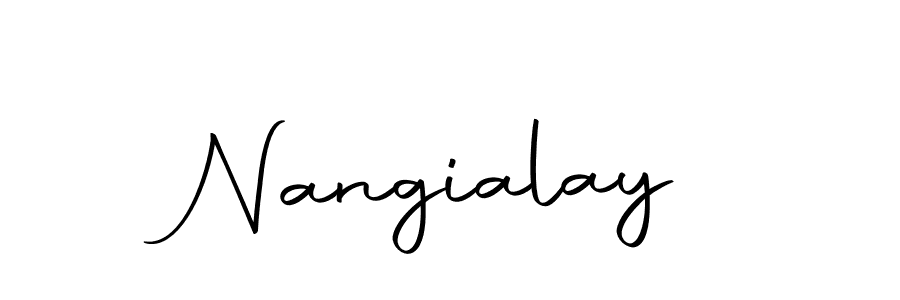 You should practise on your own different ways (Autography-DOLnW) to write your name (Nangialay) in signature. don't let someone else do it for you. Nangialay signature style 10 images and pictures png