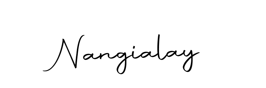 Design your own signature with our free online signature maker. With this signature software, you can create a handwritten (Autography-DOLnW) signature for name Nangialay. Nangialay signature style 10 images and pictures png