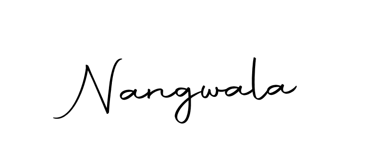 How to make Nangwala signature? Autography-DOLnW is a professional autograph style. Create handwritten signature for Nangwala name. Nangwala signature style 10 images and pictures png