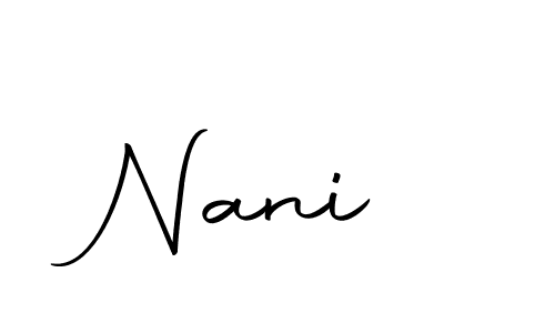 Design your own signature with our free online signature maker. With this signature software, you can create a handwritten (Autography-DOLnW) signature for name Nani . Nani  signature style 10 images and pictures png