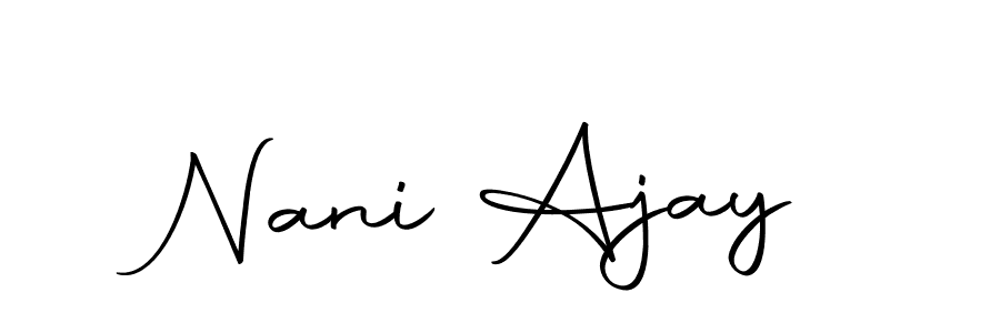 Also You can easily find your signature by using the search form. We will create Nani Ajay name handwritten signature images for you free of cost using Autography-DOLnW sign style. Nani Ajay signature style 10 images and pictures png