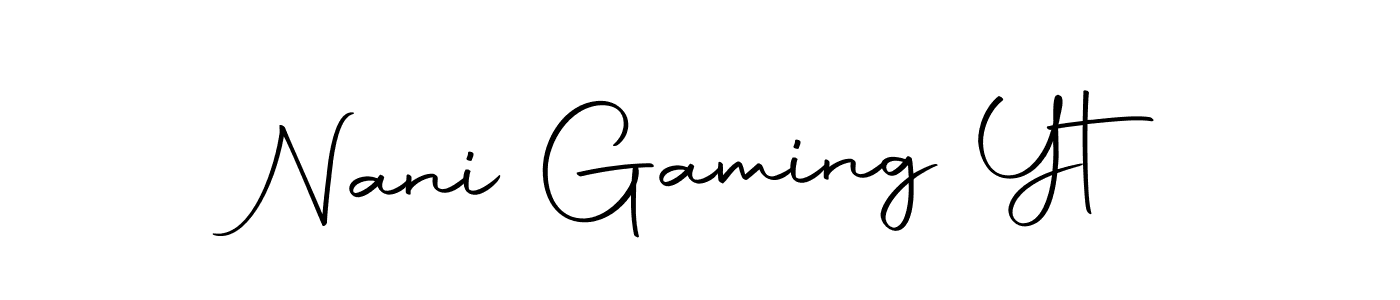 Also we have Nani Gaming Yt name is the best signature style. Create professional handwritten signature collection using Autography-DOLnW autograph style. Nani Gaming Yt signature style 10 images and pictures png