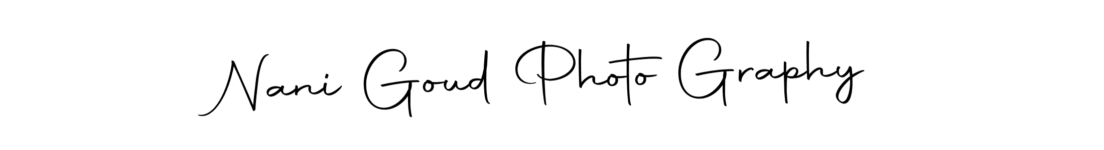 Make a beautiful signature design for name Nani Goud Photo Graphy. With this signature (Autography-DOLnW) style, you can create a handwritten signature for free. Nani Goud Photo Graphy signature style 10 images and pictures png