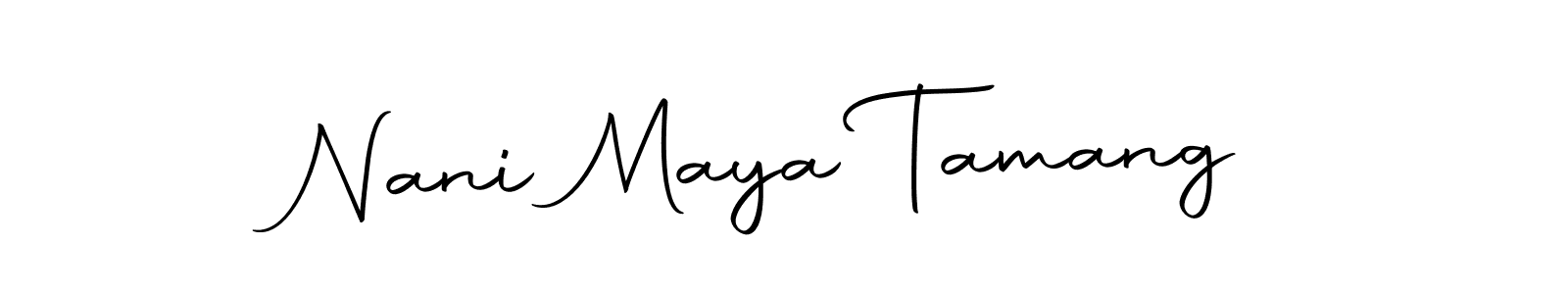 Nani Maya Tamang stylish signature style. Best Handwritten Sign (Autography-DOLnW) for my name. Handwritten Signature Collection Ideas for my name Nani Maya Tamang. Nani Maya Tamang signature style 10 images and pictures png