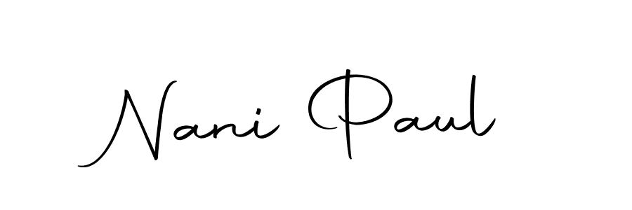 Also You can easily find your signature by using the search form. We will create Nani Paul name handwritten signature images for you free of cost using Autography-DOLnW sign style. Nani Paul signature style 10 images and pictures png