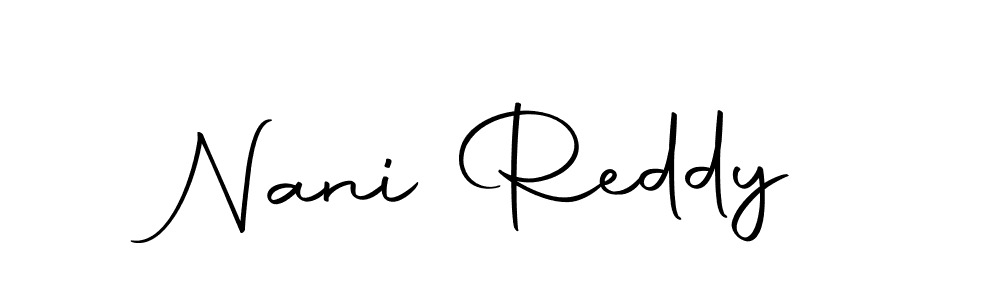 You can use this online signature creator to create a handwritten signature for the name Nani Reddy. This is the best online autograph maker. Nani Reddy signature style 10 images and pictures png