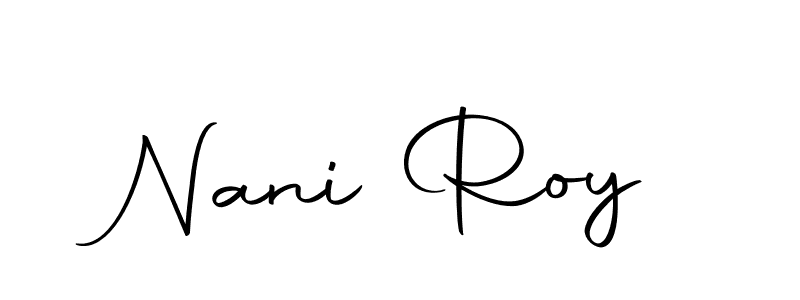 Make a beautiful signature design for name Nani Roy. With this signature (Autography-DOLnW) style, you can create a handwritten signature for free. Nani Roy signature style 10 images and pictures png