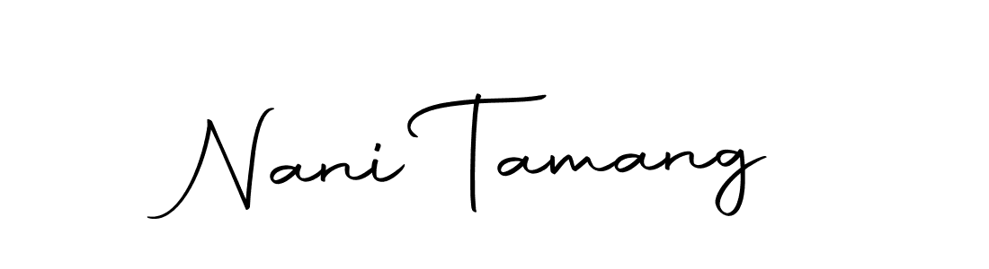 You should practise on your own different ways (Autography-DOLnW) to write your name (Nani Tamang) in signature. don't let someone else do it for you. Nani Tamang signature style 10 images and pictures png
