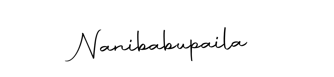 Design your own signature with our free online signature maker. With this signature software, you can create a handwritten (Autography-DOLnW) signature for name Nanibabupaila. Nanibabupaila signature style 10 images and pictures png