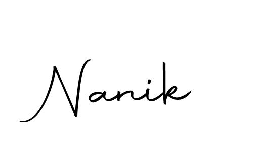 Also we have Nanik name is the best signature style. Create professional handwritten signature collection using Autography-DOLnW autograph style. Nanik signature style 10 images and pictures png