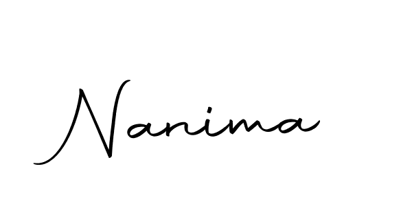 How to make Nanima signature? Autography-DOLnW is a professional autograph style. Create handwritten signature for Nanima name. Nanima signature style 10 images and pictures png