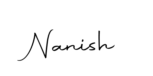 How to make Nanish name signature. Use Autography-DOLnW style for creating short signs online. This is the latest handwritten sign. Nanish signature style 10 images and pictures png