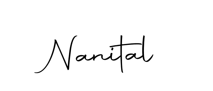 Nanital stylish signature style. Best Handwritten Sign (Autography-DOLnW) for my name. Handwritten Signature Collection Ideas for my name Nanital. Nanital signature style 10 images and pictures png